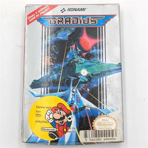 Gradius - Complete In Box - (EEC) - NES Spil (B Grade) (Genbrug)